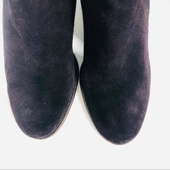 Guess Suede Stacked Heel Ankle Boots - Picture 4 of 13